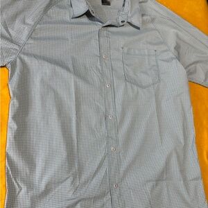 The North Face Men's Light Blue Checkered Shirt
